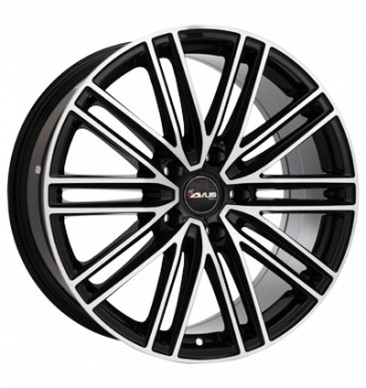 Avus, AC-M08, 11,5x21 ET52 5x130 71,6, black polished