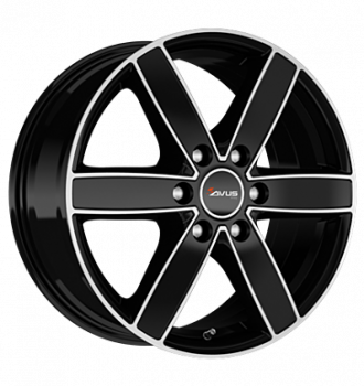 Avus, AC-V61, 7,5x17 ET30 6x139,7 100,1, black polished