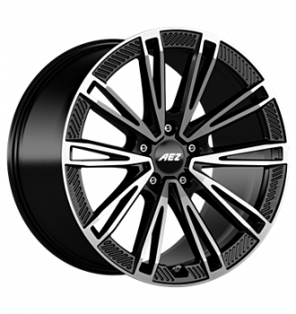 AEZ, Alaska dark, 9x20 ET54 5x130 71,6, black polished