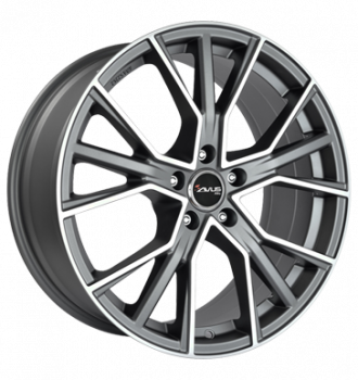 Avus, AF 18, 10x23 ET37 5x108 63,4, matt anthracite polished