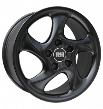 RH, AH Turbo, 8x17 ET47 5x130 71,5, racing schwarz lackiert