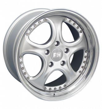 RH, AL Cup, 9,5x19 ET47 5x112 72,6, silber Horn hochgl. pol.