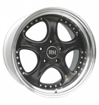 RH, AL Cup, 11x19 ET65 5x130 71,5, schwarz Horn hochgl. pol.