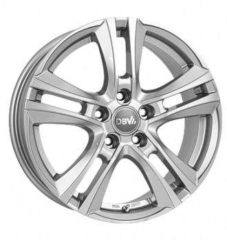 DBV, Andorra II, 7x17 ET40 5x114,3 71,6, hyper silber