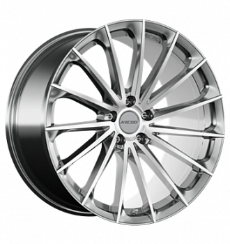 Arceo, Berlin, 10x20 ET40 5x112 66,6, titanium silver diamond