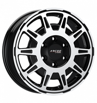 Arceo, LT01, 6,5x16 ET60 5x130 78,1, black diamond