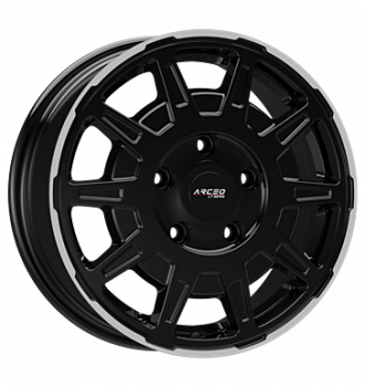 Arceo, LT01, 6,5x16 ET60 5x130 78,1, Black Lip Diamond