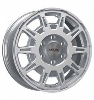 Arceo, LT01, 6,5x16 ET60 5x130 78,1, silver diamond