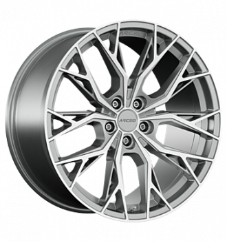 Arceo, Roma, 8x18 ET35 5x114,3 73,1, silver diamond