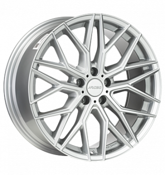 Arceo, Valencia, 8,5x19 ET38 5x112 73,1, white silver