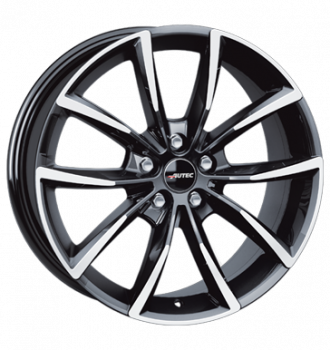 Autec, Astana, 7x17 ET42 5x108 65,1, schwarz poliert