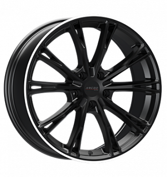 Arceo, ASW01, 8,5x20 ET45 5x112 66,5, Matt Black Lip Diamond