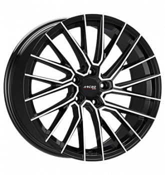 Arceo, ASW02, 8,5x19 ET45 5x108 73,1, black diamond