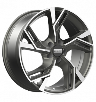 Fondmetal, Atena, 10x22 ET18 5x112 66,5, glossy titanium machined