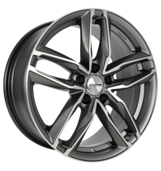 GMP, Atom LP, 8x18 ET45 5x112 66,5, matt anthracite diamond