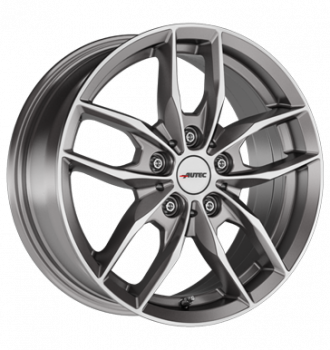 Autec, Bavaris, 7x16 ET47 5x112 66,6, titansilber poliert