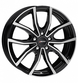Autec, Vidron, 7,5x18 ET49 5x108 65,1, schwarz poliert