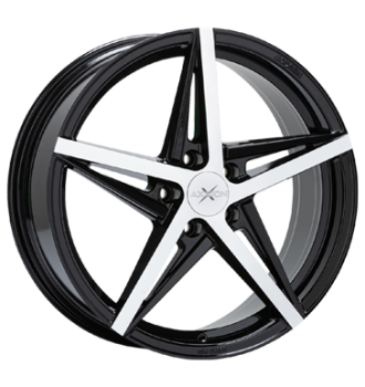 Axxion, AX10, 8x18 ET30 5x112 66,6, schwarz hochglanz poliert