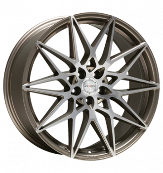 Axxion, AX9, 8,5x19 ET45 5x114,3 72,6, platin grau hochglanzpoliert