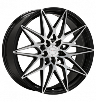 Axxion, AX9, 8,5x19 ET45 5x114,3 72,6, schwarz hochglanzpoliert