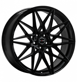 Axxion, AX9, 8,5x19 ET45 5x114,3 72,6, schwarz glänzend lackiert