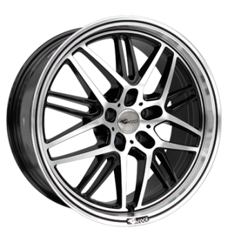 Brock, B28, 8,5x19 ET45 5x114,3 72,6, schwarz glanz vollpoliert