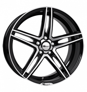 Brock, B33, 8,5x18 ET40 5x115 70,2, schwarz glanz vollpoliert