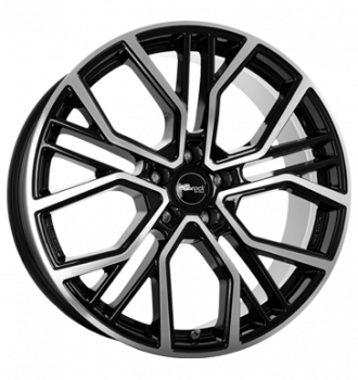 Brock, B41, 8,5x19 ET42 5x108 63,4, schwarz glanz vollpoliert