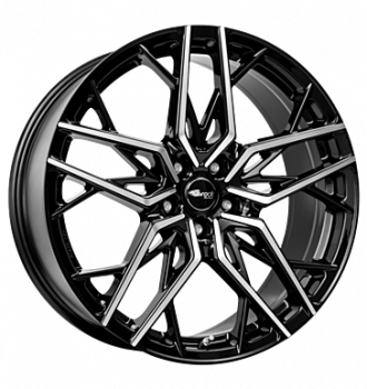 Brock, B44, 8,5x19 ET42 5x108 63,4, schwarz glanz vollpoliert