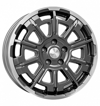 Brock, B45, 7,5x18 ET53 5x118 71,1, himalaya grey vollpoliert