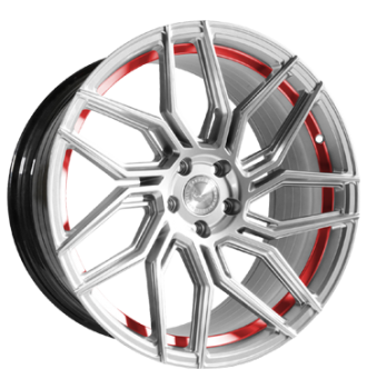 Barracuda, Dragoon, 10x20 ET25 5x112 66,6, silver undercut Trimline red