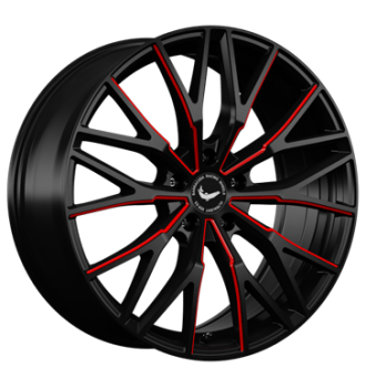 Barracuda, Project 3.0, 8,5x18 ET42 5x120 72,6, black gloss flashred