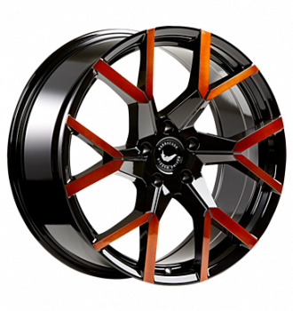 Barracuda, Tzunamee Evo, 9x20 ET40 5x108 73,1, Black gloss flashcopper