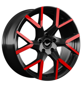 Barracuda, Tzunamee Evo, 9x20 ET40 5x108 73,1, black gloss flashred
