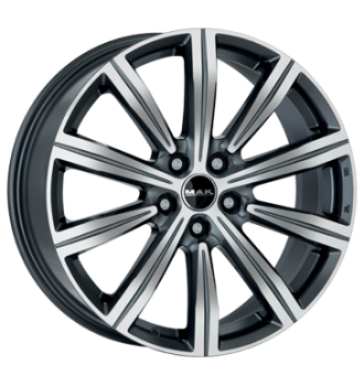 MAK, Birmingham, 8,5x20 ET45 5x120 65,1, gun metal - mirror face