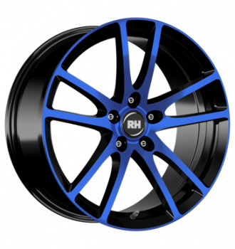 RH, BO Flowforming, 8,5x19 ET35 5x120 74,1, color polished - blue