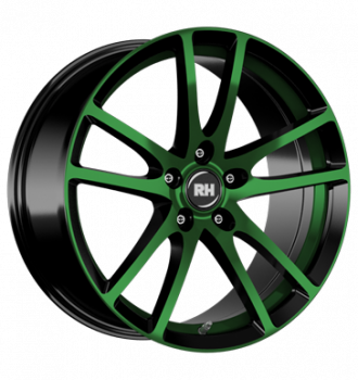 RH, BO Flowforming, 8,5x19 ET35 5x120 74,1, color polished - green