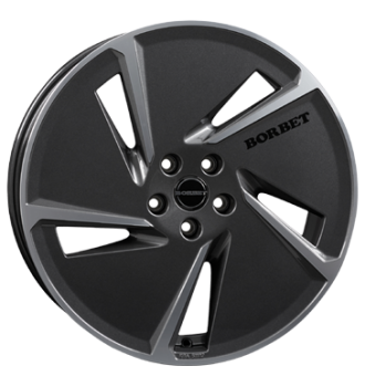 Borbet, AE, 7,5x20 ET45 5x112 72,5, mistral anthracite polished glossy