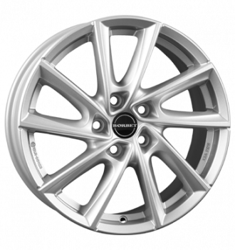 Borbet, VT, 7,5x17 ET38 5x112 66,5, crystal silver