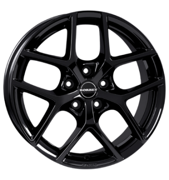 Borbet, Y, 6,5x16 ET40 5x108 72,5, black glossy