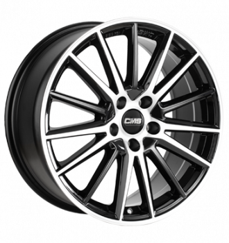 CMS, C23, 7x17 ET44,5 5x112 66,5, diamond black gloss