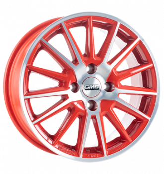 CMS, C23, 6x15 ET31 4x100 60,1, diamond red gloss