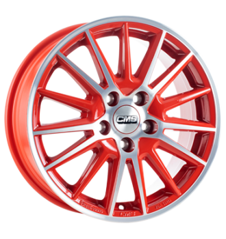 CMS, C23, 6x15 ET35 5x100 57,1, diamond red gloss