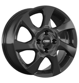 CMS, C24, 7x17 ET32 4x108 65,1, schwarz glänzend