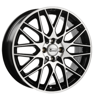 CMS, C25, 7x17 ET50 4x100 67,2, diamond black gloss