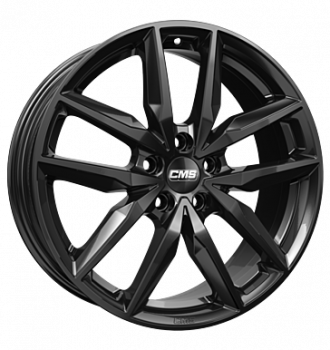 CMS, C28, 8x20 ET43 5x108 63,4, complete black gloss
