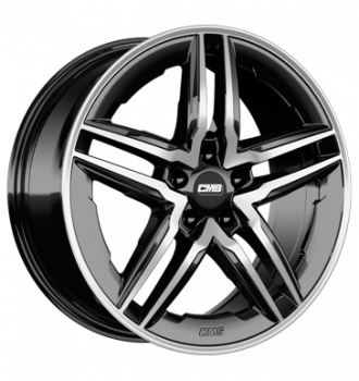 CMS, C29-AERO, 8x19 ET50 5x120 64,1, diamond black gloss