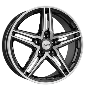 CMS, C29, 8,5x20 ET20 5x112 66,5, diamond black gloss