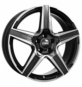 CMS, C34, 7x17 ET43 5x112 57,1, diamond black gloss