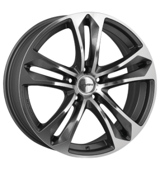 Carmani, 5 Arrow, 8,5x19 ET47 5x112 66,6, anthrazit polish